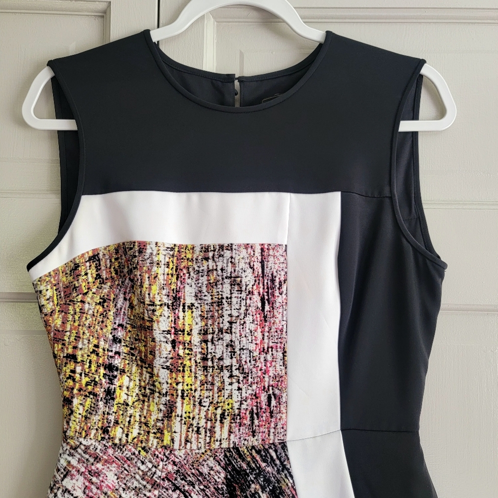 BCBGMaxAzria Alessandra‎ Business Casual Asymmetric Mini Sheath Dress Size 4 - Picture 4 of 15